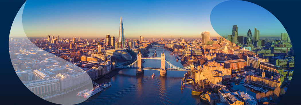 London skyline including Tower Bridge